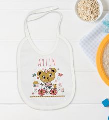 BK Kids Kişiye Özel İsimli 5 Parça Beyaz Bebek Body Zıbın ve Battaniye Hediye Seti, Yeni Doğan Bebek Giyim Hediyesi-2