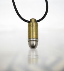 BK Gift Deri İpli Eskitme Kurşun Kolye