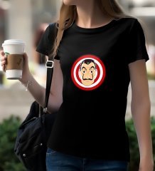La Casa De Papel Siyah Bayan T-Shirt-32