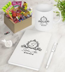 Kişiye Özel İsimli Nostaljik Lezzetler Defter Kalem Kupa Hediye Seti-11
