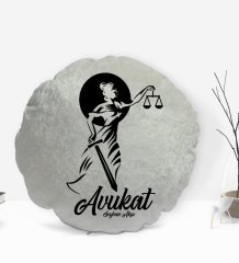 Kişiye Özel İsimli Avukat Tasarımlı Dekoratif Kırlent Yastık-15