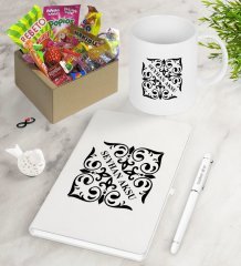 Kişiye Özel İsimli Nostaljik Lezzetler Defter Kalem Kupa Hediye Seti-10