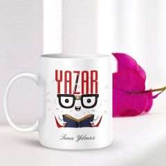 Kişiye Özel Mesleki Yazar Beyaz Kupa Bardak - 001