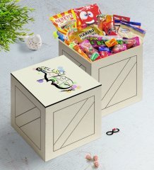 Kişiye Özel Çellist Ahşap Kutuda Nostaljik Lezzetler Hediye Seti-2