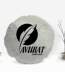 Kişiye Özel İsimli Avukat Tasarımlı Dekoratif Kırlent Yastık-12