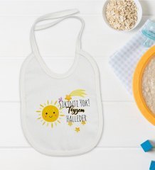 BK Kids Sıkıntı Yok Teyzem Halleder Tasarımlı Bebek Mama Önlüğü - Model 1