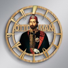 Sultan Abdülmecid Ahşap Duvar Saati - Model A6