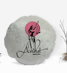 Kişiye Özel İsimli Avukat Tasarımlı Dekoratif Kırlent Yastık-10