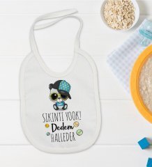 BK Kids Sıkıntı Yok Dedem Halleder Tasarımlı Bebek Mama Önlüğü - Model 2