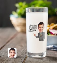 Kişiye Özel Erkek Kolay Yetişmiyor Karikatürlü Rakı Bardağı-2
