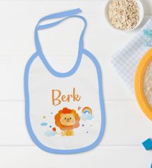 BK Kids Kişiye Özel İsimli 5 Parça Mavi Bebek Body Zıbın Yastık Hediye Seti, Yeni Doğan Bebek Giyim Hediyesi-4