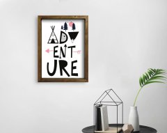 BK Home Doğal Masif Ahşap Çerçeveli Tablo-35