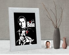 Kişiye Özel Godfather Baba Tasarımlı Dekoratif Çerçeve-2