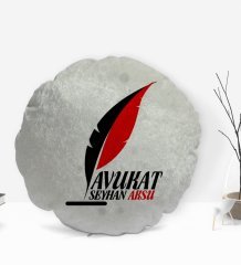 Kişiye Özel İsimli Avukat Tasarımlı Dekoratif Kırlent Yastık-8