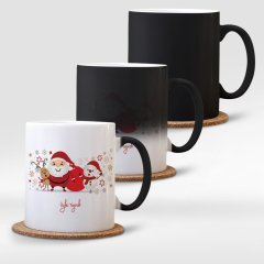 Kişiye Özel Sihirli Kupa Bardak (Yılbaşı Temalı-5)