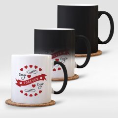 Kişiye Özel Sihirli Kupa Bardak (Sevgililer Günü Temalı-45)