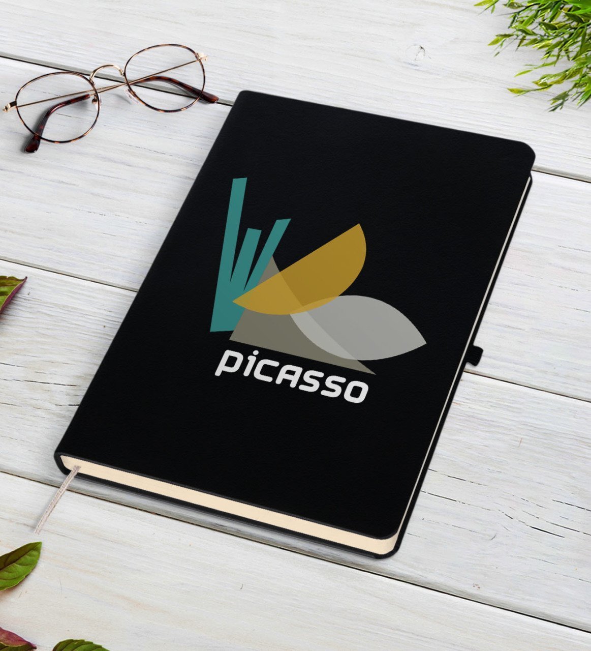 Picasso Tasarımlı Siyah Defter