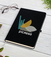 Picasso Tasarımlı Siyah Defter