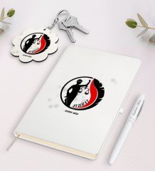 Kişiye Özel Avukat Beyaz Defter Kalem ve Anahtarlık Hediye Seti-14