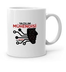 Kişiye Özel Mesleki Yazılım Mühendisi Beyaz Kupa Bardak - 2