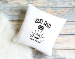 BK Gift Kişiye Özel İsimli Babalar Günü Tasarımlı Beyaz Kırlent Yastık-22 Babaya Hediye, Ev Dekorasyonu, Babalar Günü Hediyesi