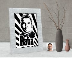 Kişiye Özel Godfather Baba Silüet Tasarımlı Dekoratif Çerçeve-1