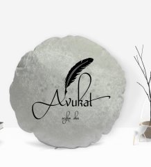 Kişiye Özel İsimli Avukat Tasarımlı Dekoratif Kırlent Yastık-6