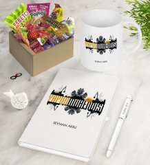 Kişiye Özel Yapım Mühendisi Nostaljik Lezzetler Defter Kalem Kupa Hediye Seti-2