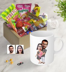 Kişiye Özel Bebek Sürprizi Karikatürlü Nostaljik Lezzetler Kupa Seti