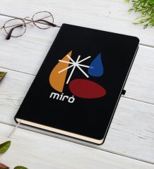 Miro Tasarımlı Siyah Defter