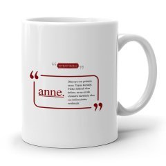 Kişiye Özel Anne Beyaz Kupa Bardak - 1