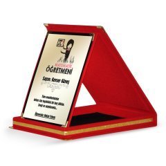 Kişiye Özel Matematik Öğretmeni Kırmızı Plaket - 1