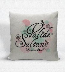 Kişiye Özel Valide Sultan Dekoratif Keten Yastık - 3