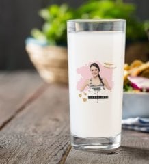 Kişiye Özel İsimli Fotoğraflı Rakı Bardağı-3