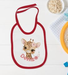 BK Kids Kişiye Özel İsimli 5 Parça Kırmızı Bebek Body Zıbın Yastık Hediye Seti, Yeni Doğan Bebek Giyim Hediyesi-9