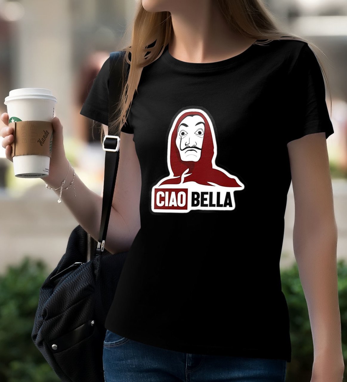 La Casa De Papel Siyah Bayan T-Shirt-17
