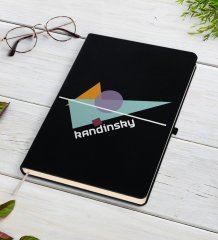 Kandinsky Tasarımlı Siyah Defter
