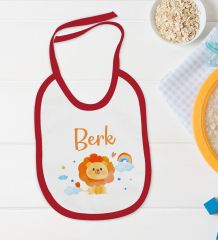 BK Kids Kişiye Özel İsimli 5 Parça Kırmızı Bebek Body Zıbın Yastık Hediye Seti, Yeni Doğan Bebek Giyim Hediyesi-7