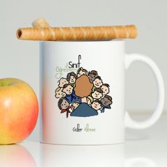 Kişiye Özel Mesleki Sınıf Öğretmeni Beyaz Kupa Bardak - 3