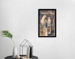 BK Home Rakı Tasarımlı Dekoratif Ahşap Siyah Çerçeveli Tablo-4