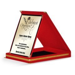 Kişiye Özel Edebiyat Öğretmeni Kırmızı Plaket