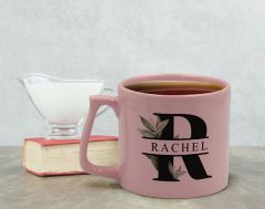 BK Gift Kişiye Özel İsimli Pastel Pembe Middle Kupa Bardak, Arkadaşa Hediye, Ev Hediyesi, Doğum Günü Hediyesi, Ofis Hediyesi-1