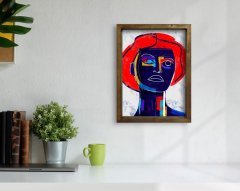 BK Home Doğal Masif Ahşap Çerçeveli Tablo-27