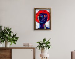 BK Home Doğal Masif Ahşap Çerçeveli Tablo-27
