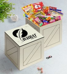 Kişiye Özel Avukat Ahşap Kutuda Nostaljik Lezzetler Hediye Seti-12