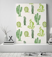 BK Gift Kaktüs Tasarımlı Kanvas Tablo 50x70cm-18
