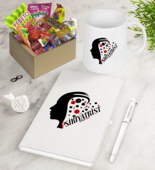 Kişiye Özel Psikiyatrist Nostaljik Lezzetler Defter Kalem Kupa Hediye Seti-3