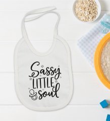 BK Kids Sassy Little Soul Tasarımlı Bebek Mama Önlüğü - Model 1