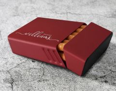 BK Gift Kişiye Özel İsimli Kırmızı Metal Sigara Tabakası-3, Arkadaşa Hediye, Babaya Hediye, Metal Sigara Kutusu