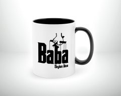 Kişiye Özel Babalar Günü Hediyesi Baba Godfather Tasarımlı Siyah Beyaz Kupa Bardak-5
